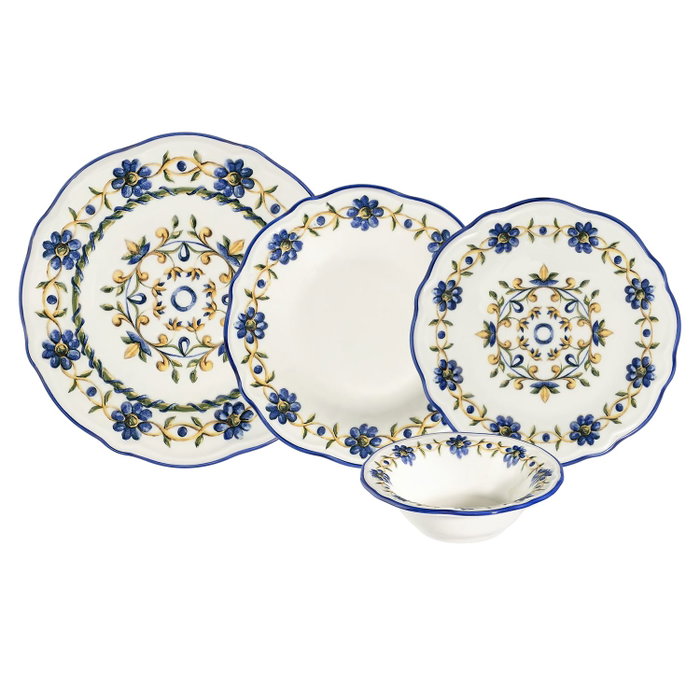 Hermia Tuscan Bloom Fulya Juego de Cena de 24 Piezas Multicolor
